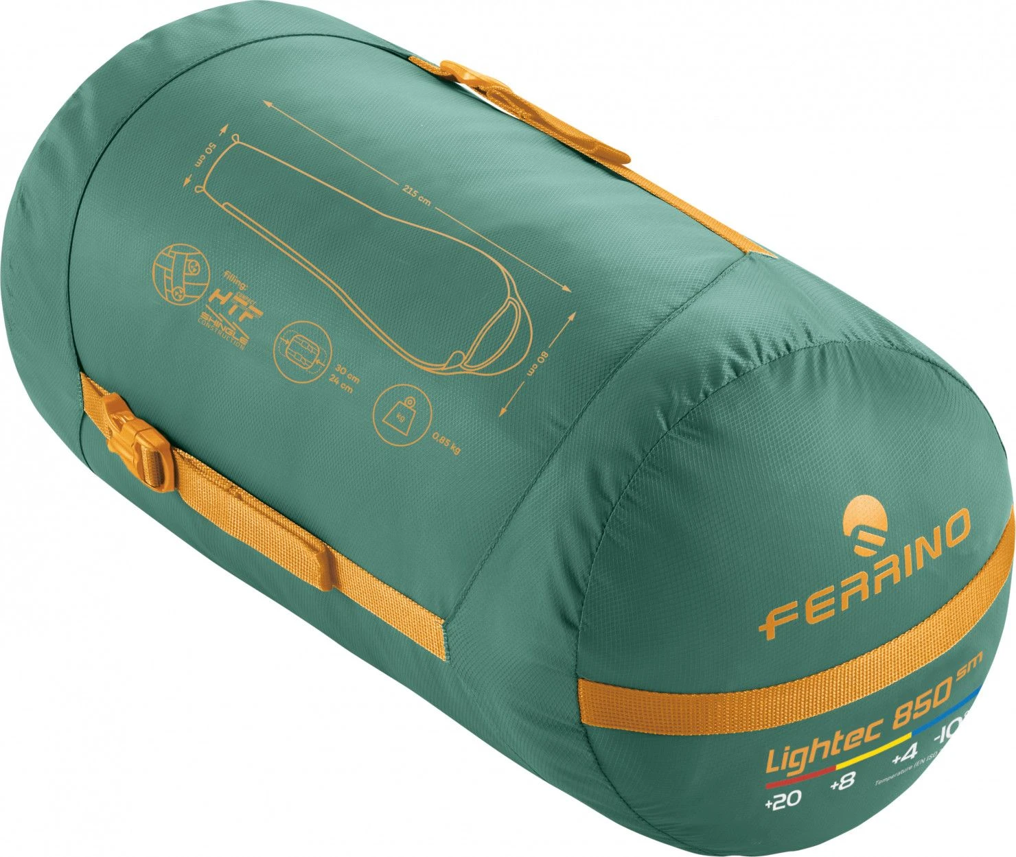 Sleeping Bag Ferrino Lightech SM 850 Green Unisex 4 Sleeping Bag Ferrino Lightech SM 850 Green Unisex - Image 2