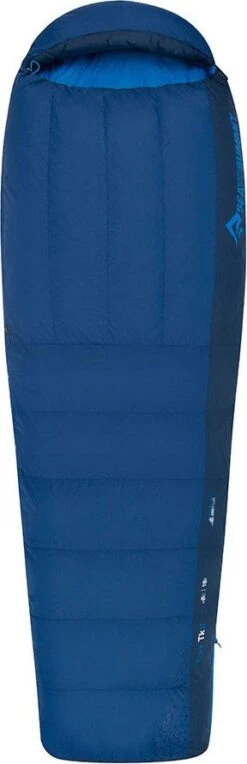 Sea To Summit Trek TkII Down Sleeping Bag Blue Long Left Zip