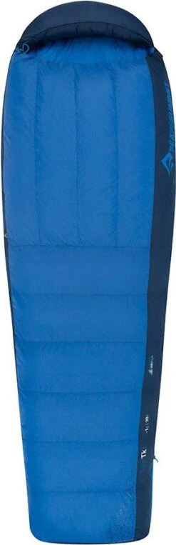 Sea To Summit Trek TkI Down Sleeping Bag Blue Long Left Zip