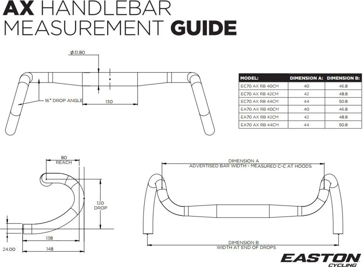 Easton Handlebar EA70 AX 4 Easton Handlebar EA70 AX - Image 2