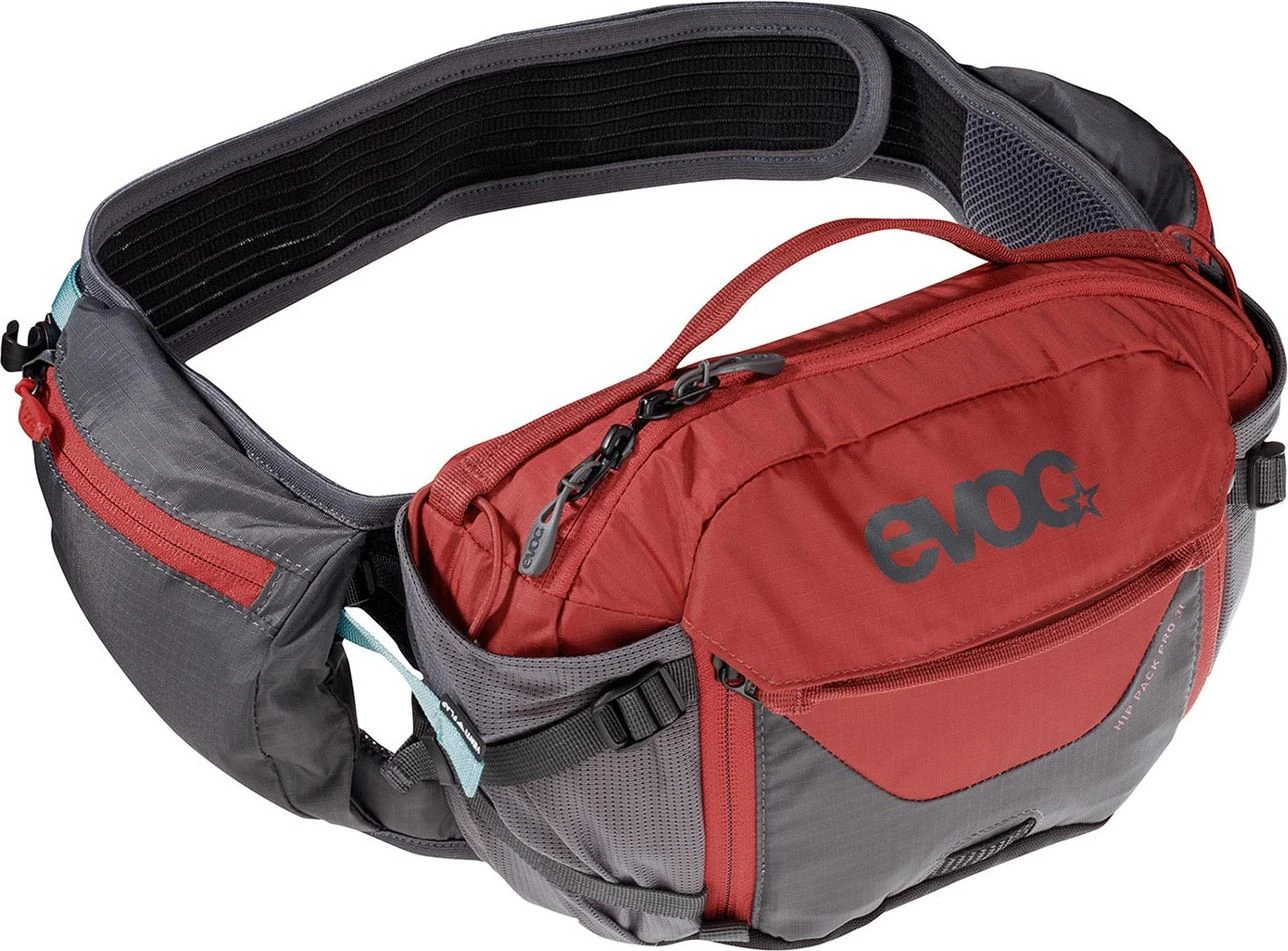 Evoc Hip Pack Pro 3L Hydration Belt Carbon Grey Chili Red + 1.5 L Bladder 4 Evoc Hip Pack Pro 3L Hydration Belt Carbon Grey Chili Red + 1.5 L Bladder - Image 2