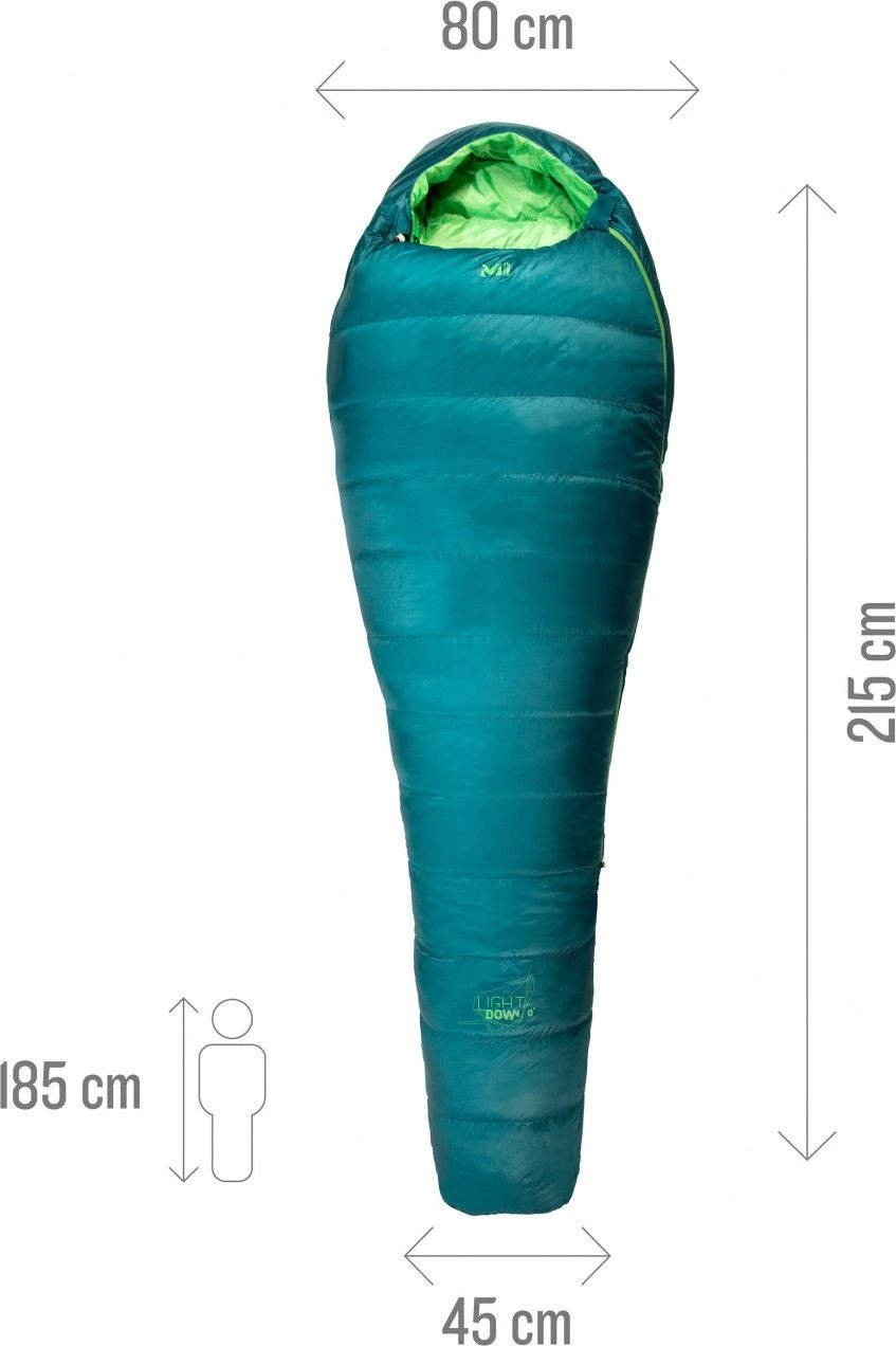 Millet Light Down 0° Sleeping Bag Blue 4 Millet Light Down 0° Sleeping Bag Blue - Image 2